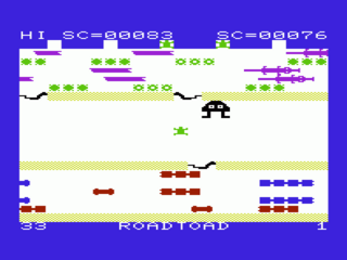 Road Toad screenshot 1 for Vic-20